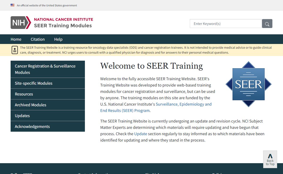Welcome to SEER Training