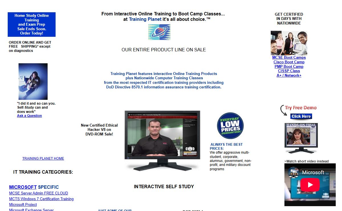 Certification Cisco training MCSE Boot Camp CISSP exam classes A+ PC Diagnostics - Training Planet
