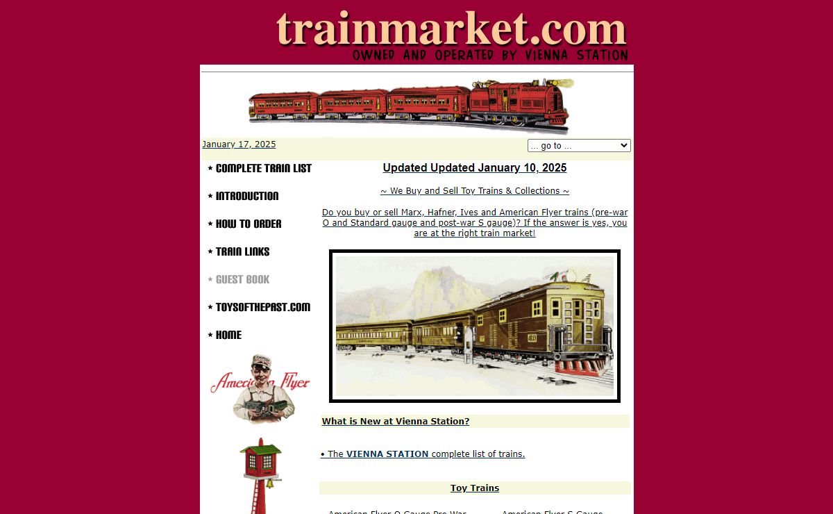 Toy Train Collectors - Trains Marx, O gauge, Ives, S gauge, standard gauge, Hafner, Lionel, American Flyer