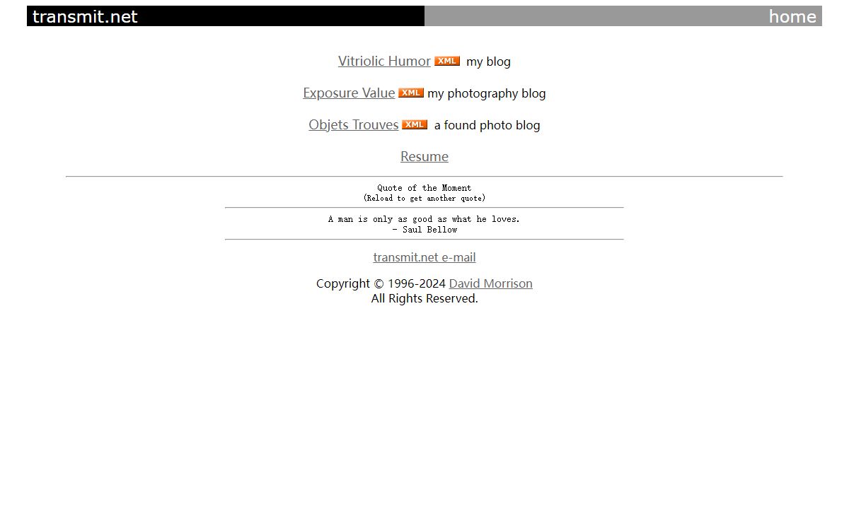 Homepages? We ain't got no homepages. We don't need no homepages. I don't have to show you any stinking homepages.