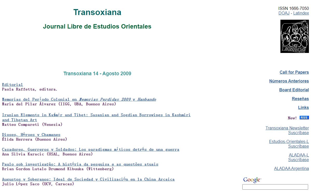 T R A N S O X I A N A :: Journal Libre de Estudios Orientales