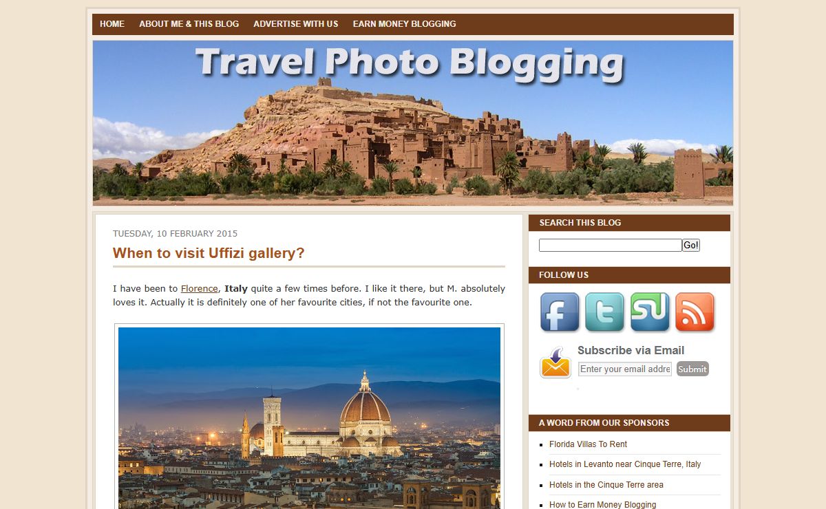 Travel Photo Blogging