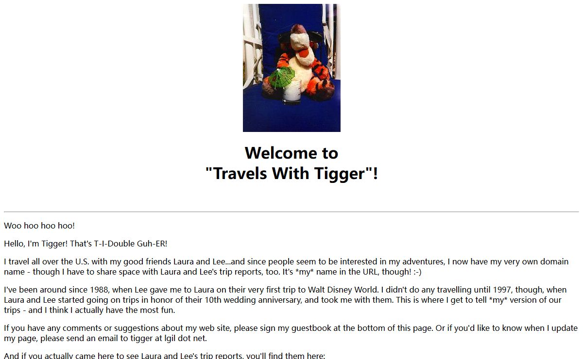 Travels With Tigger
