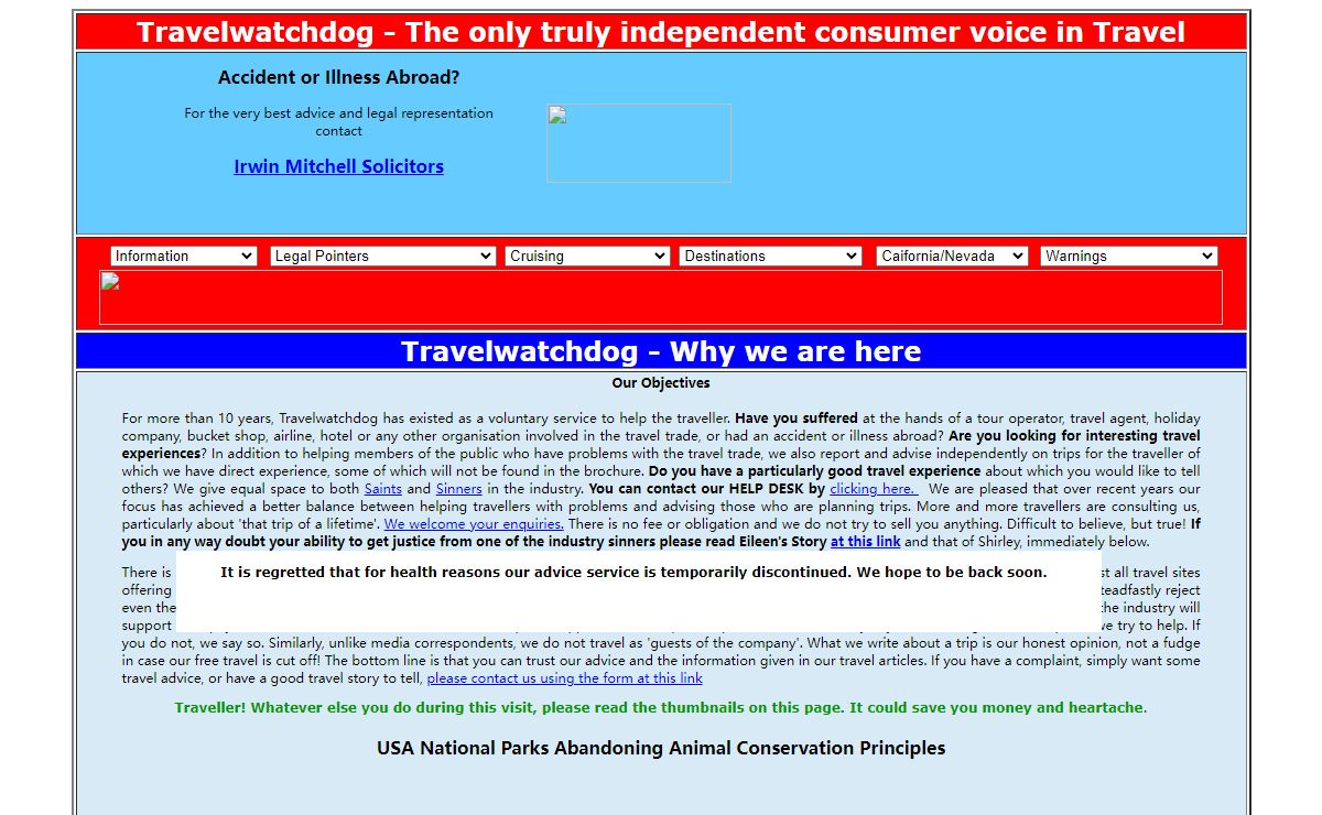 Travel Watchdog Mission