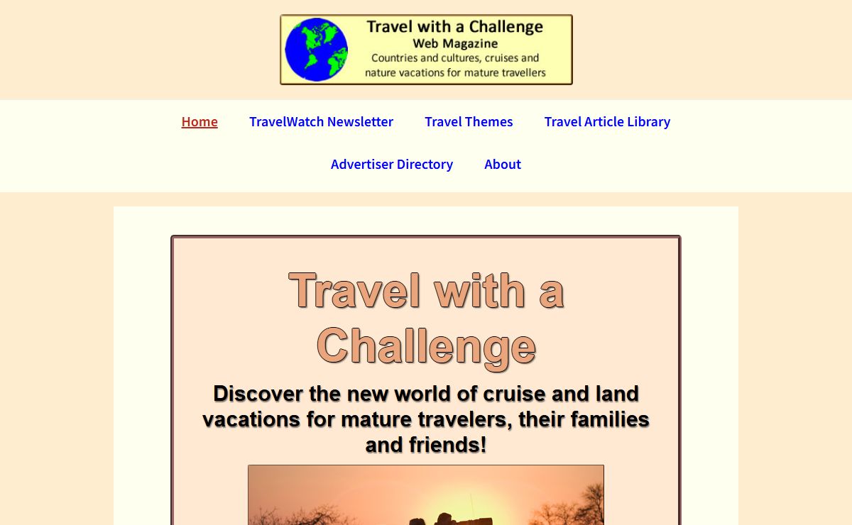 Home - Travel with a Challenge