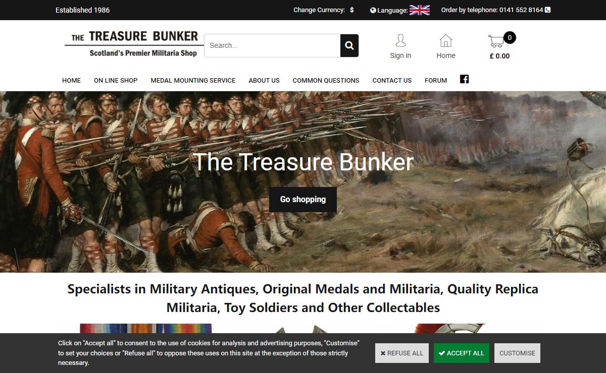 Treasure Bunker | Scotlands Premier Militaria Shop