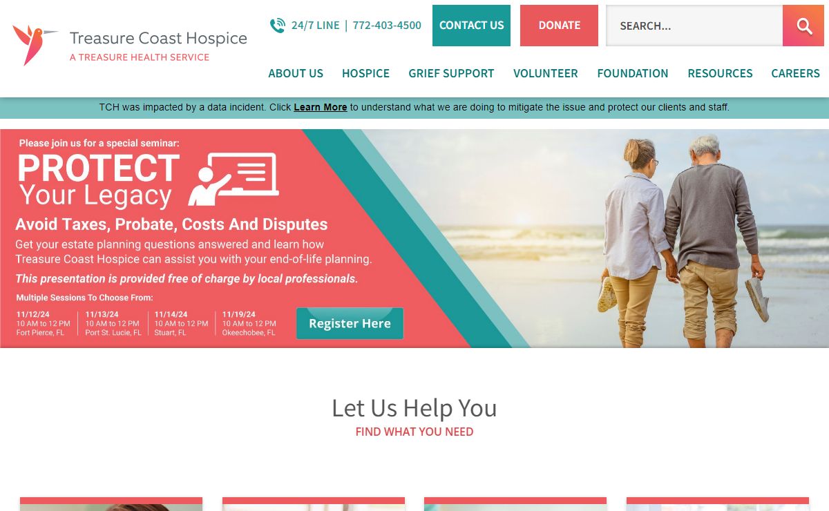 Treasure Coast Hospice, FL | Official Website