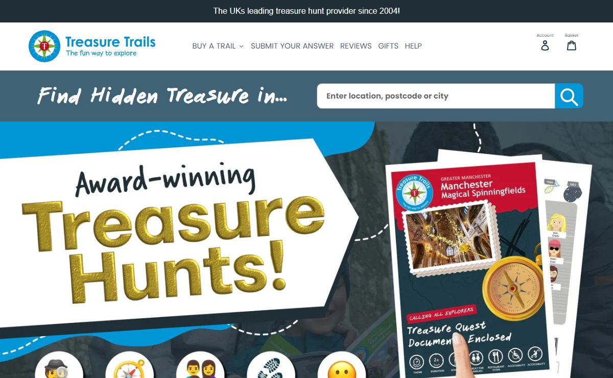 Treasure Trails - Treasure Hunts, Detective & Spy Missions