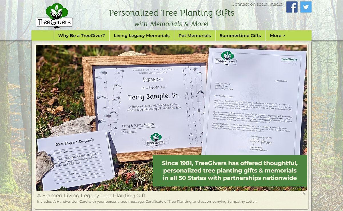 Personalize a Memorial Tree Gift | Sympathy, Naturally| TreeGivers