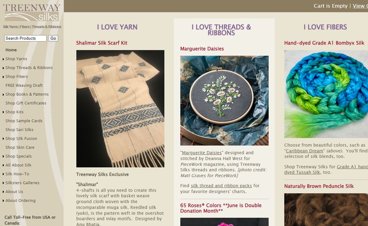 Treenway Silks - Silk Threads and Yarns