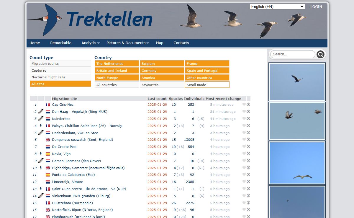 [Trektellen.org] - Migration counts & captures
