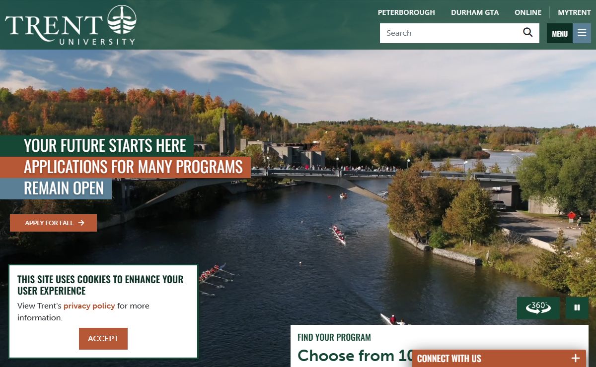 Trent University • Peterborough • Durham, Ontario, Canada - Trent University