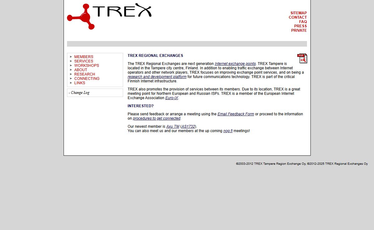 TREX - TREX Regional Exchanges