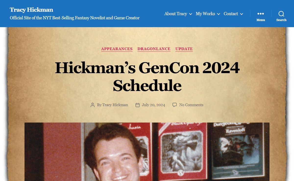 Tracy Hickman - Official Site of the NYT Best-Selling Fantasy Novelist and Game Creator