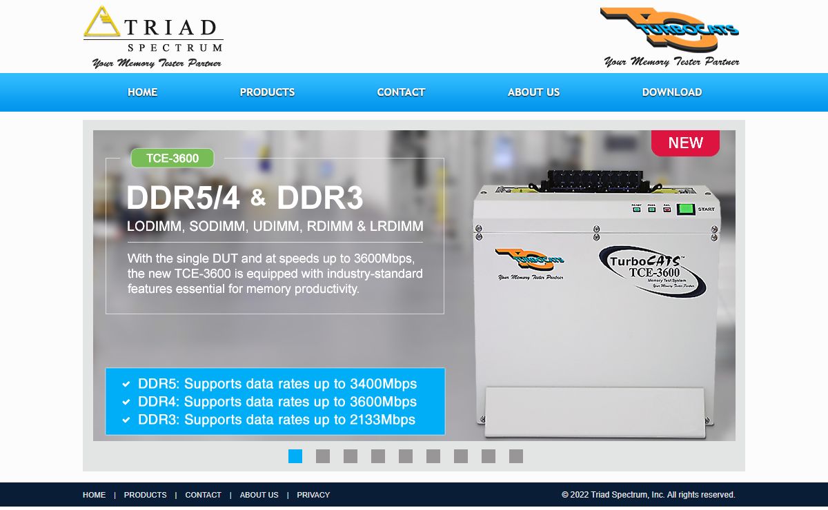 Triad Spectrum Inc | Your Memory Tester Partner