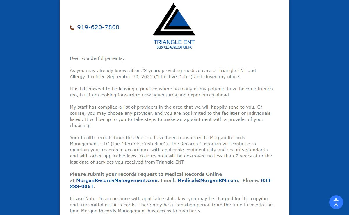 Triangle ENT Services Association