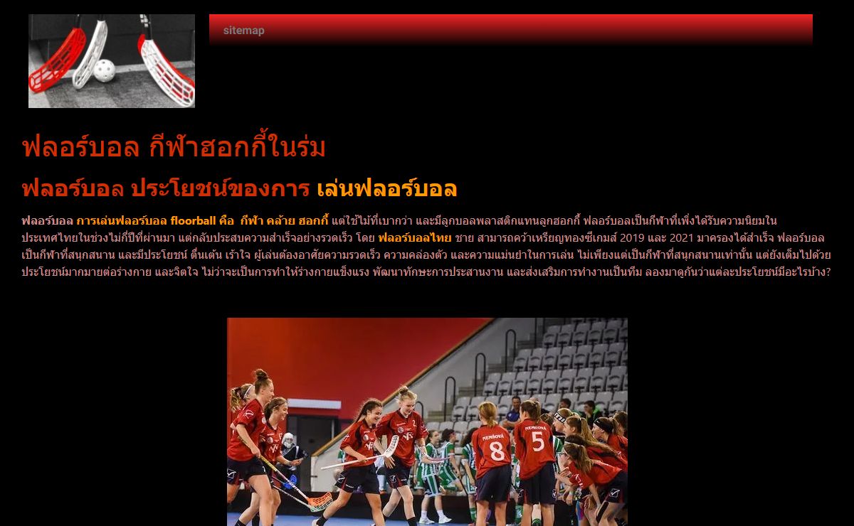 ฟลอร์บอล กีฬาน้องใหม่ที่กำลังมาแรง