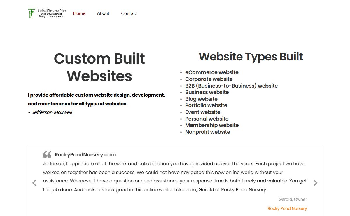 Pacific Northwest Website Design - Development - Maintenance
