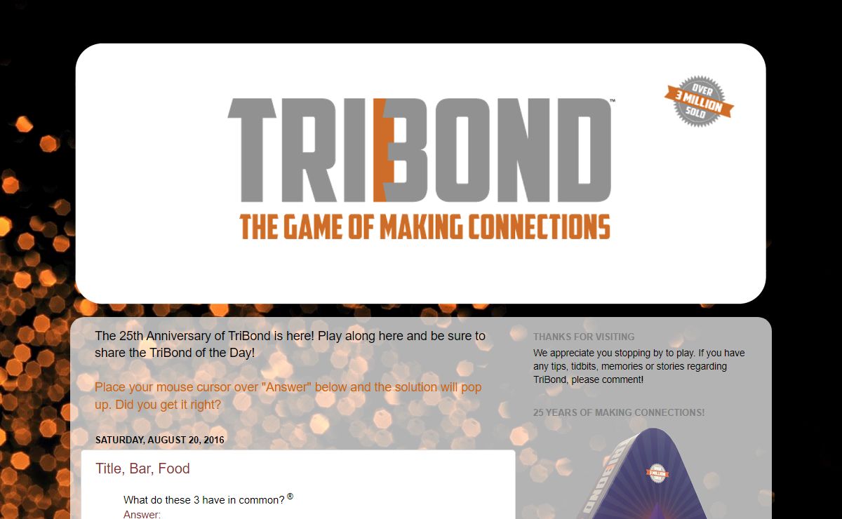 TriBond of the Day