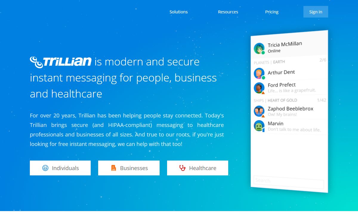 Trillian | Modern and secure instant messaging