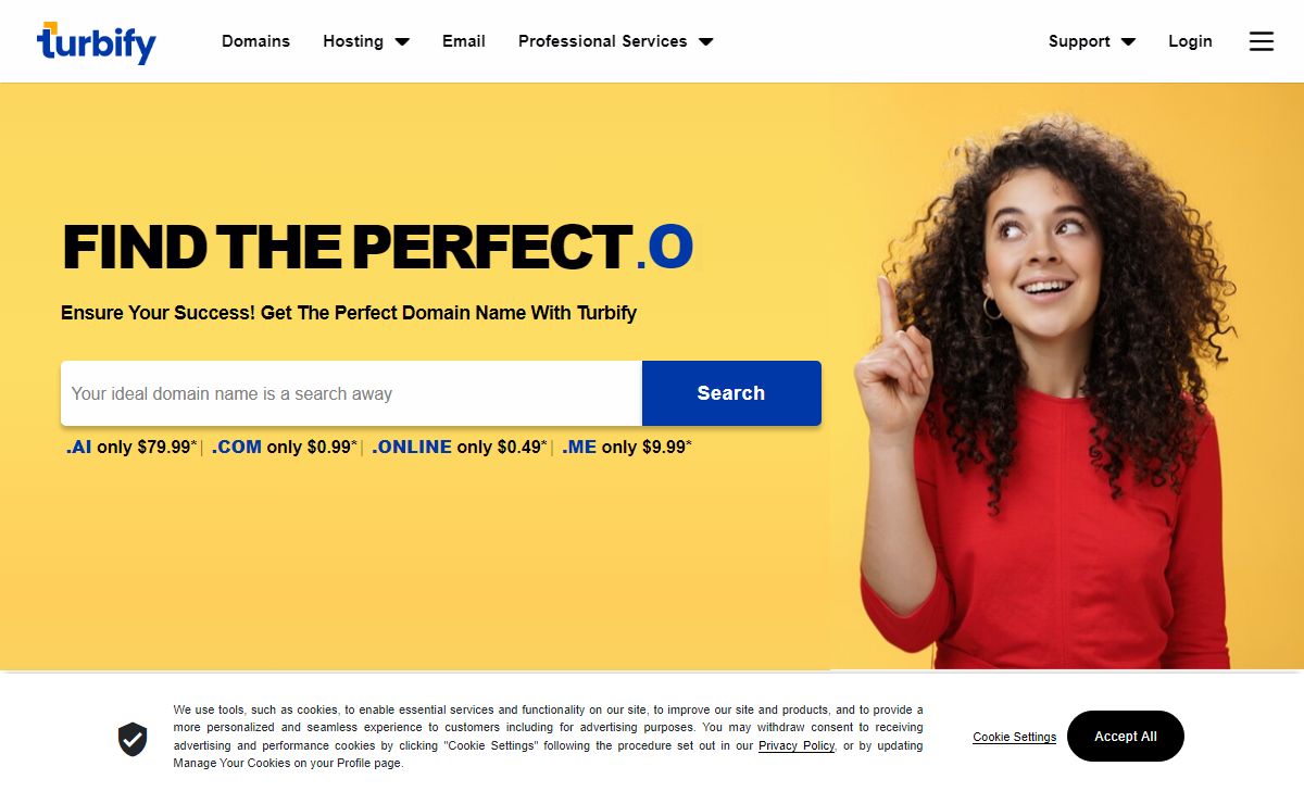 Find the best Hosting, Domains, Ecommerce, Bizmail, and more | Turbify