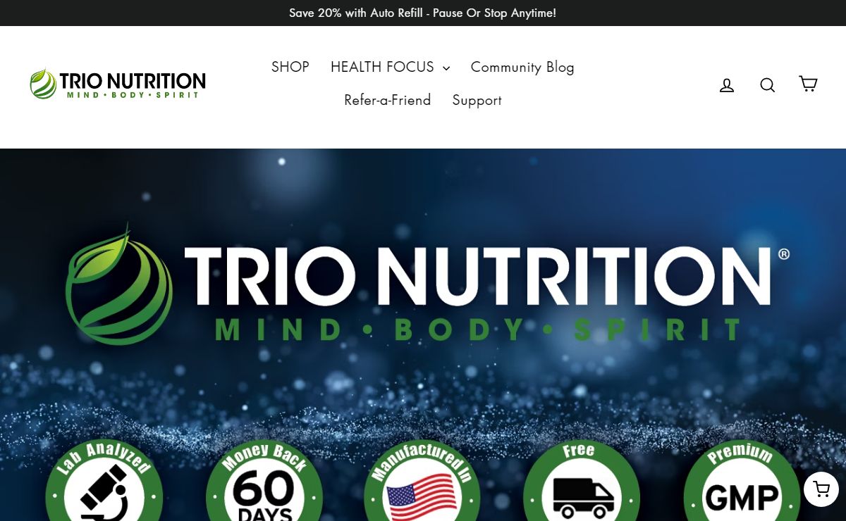 Supplement Store Online: Buy Online Vitamins and Supplements – Trio Nutrition