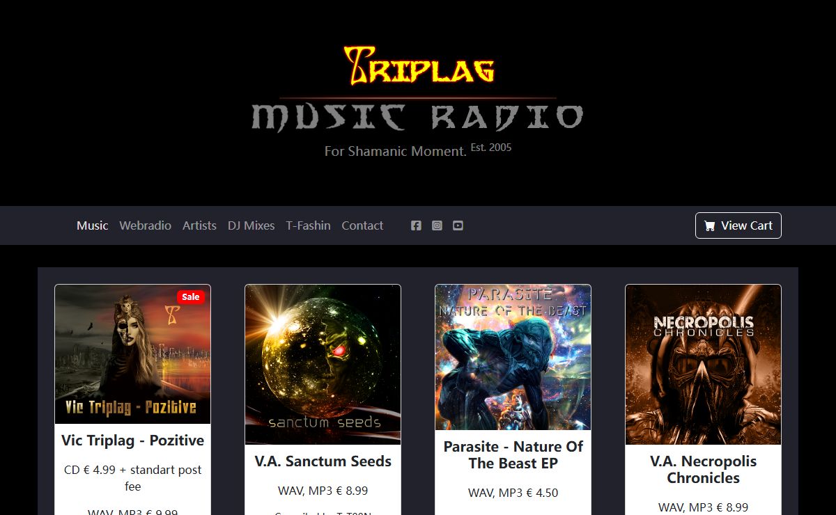 Triplag Music - Dark psychedelic trance label and web radio