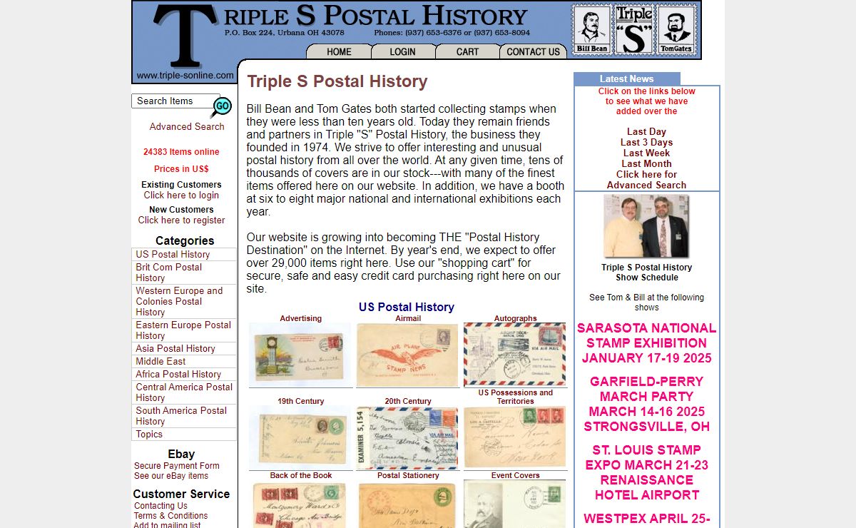 Triple S Postal History