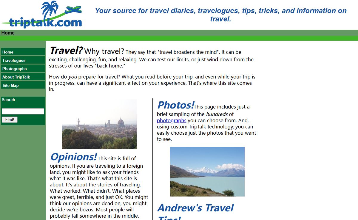 Welcome to TripTalk.com