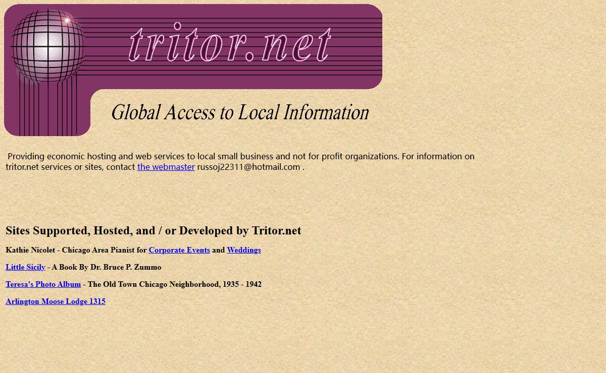 Tritor Net Home Page