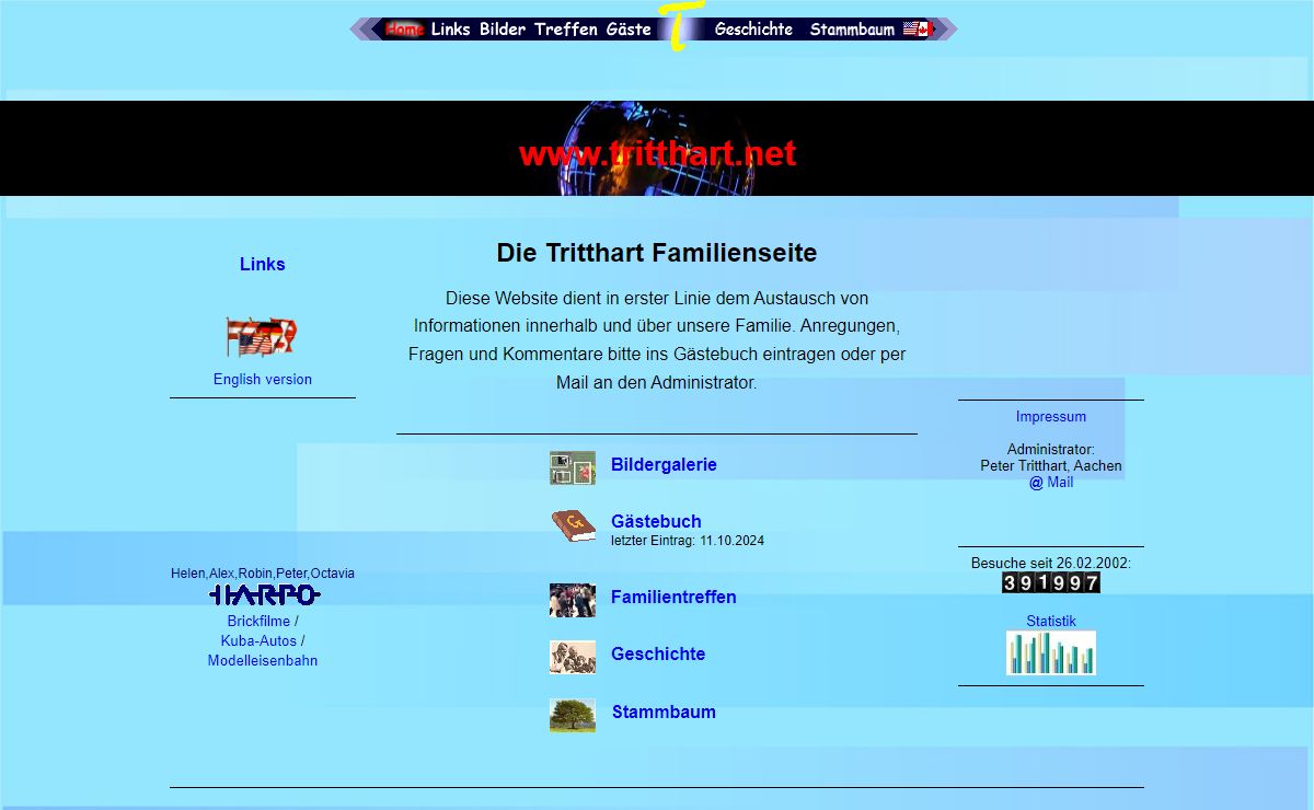 Tritthart Familienseite