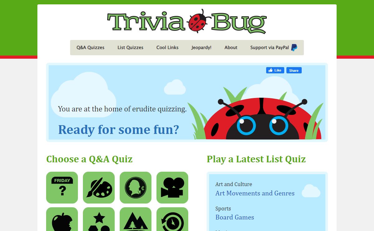 Free Trivia Quiz Questions – TriviaBug