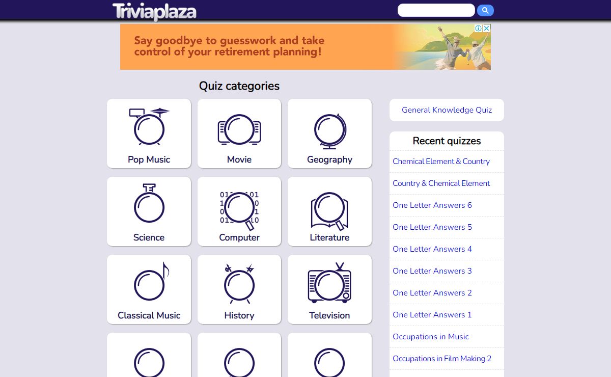 Triviaplaza - Play online trivia quizzes and get graded