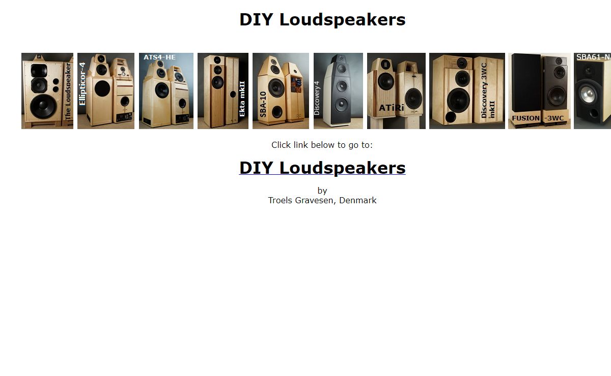 DIY Loudspeaker Projects Troels Gravesen