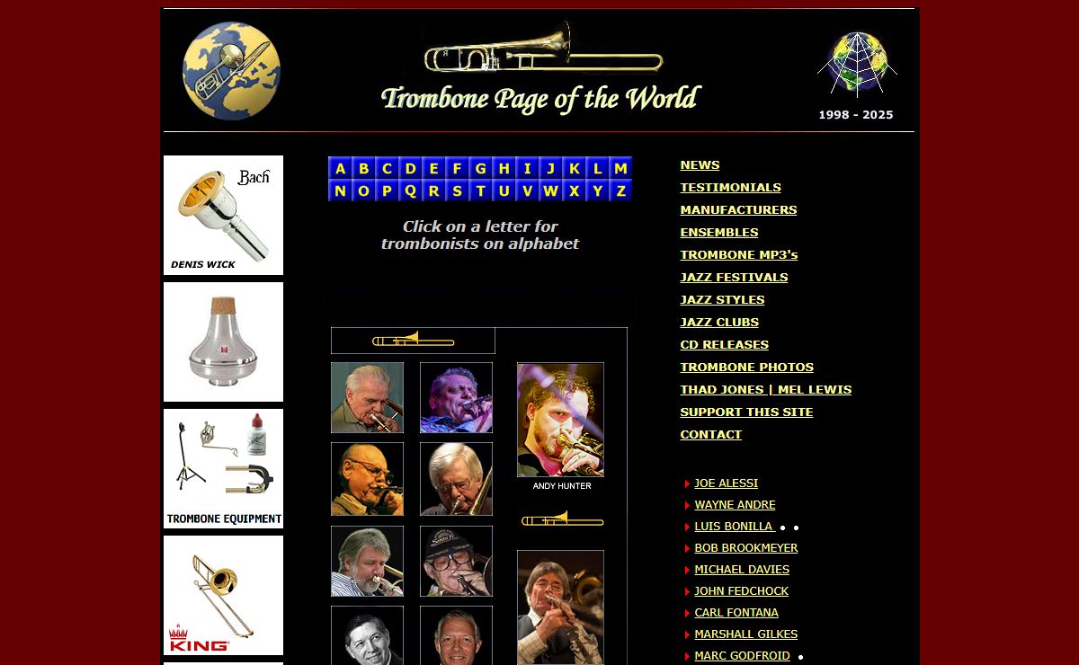 Trombone Page of the World
