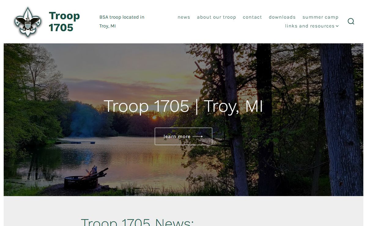 Troop 1705 – BSA troop located in Troy, MI