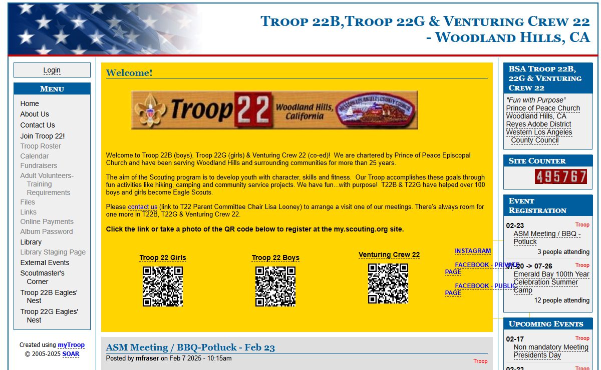 Scouts BSA Troop 22, Woodland Hills, San Fernando Valley 818, Los Angeles CA | Home Page