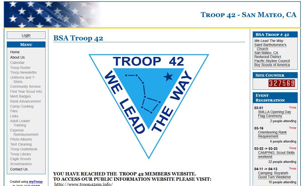 Boy Scout Troop 42, San Mateo CA | Home Page
