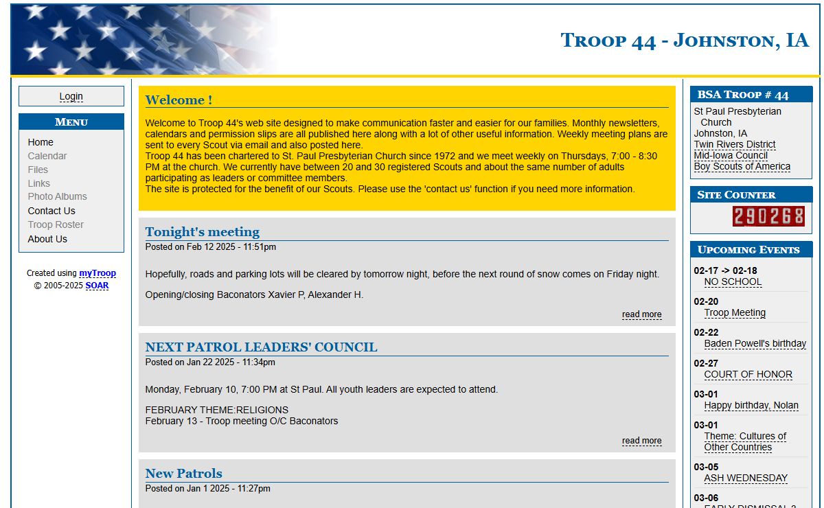 Boy Scout Troop 44, Johnston IA | Home Page