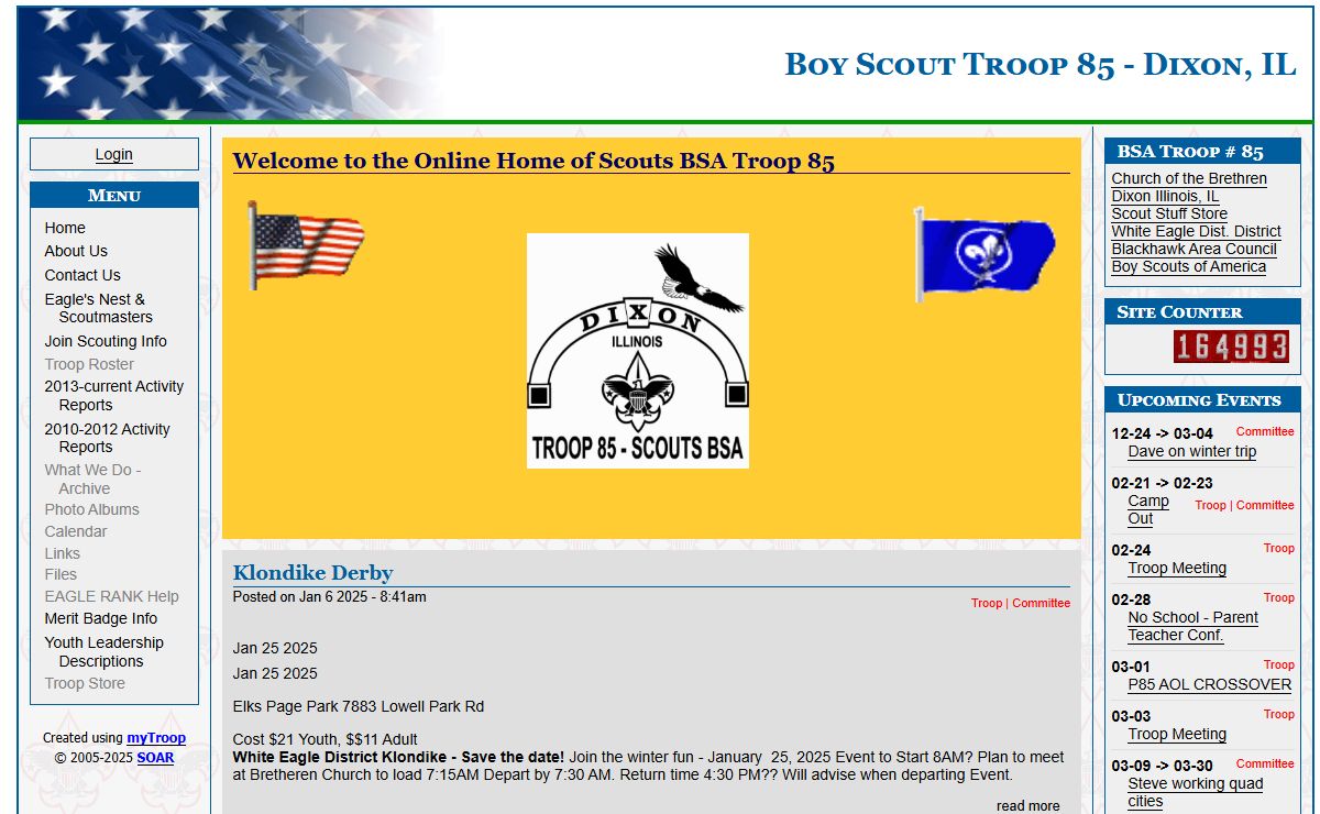 Boy Scout Troop 85, Dixon Illinois | Home Page