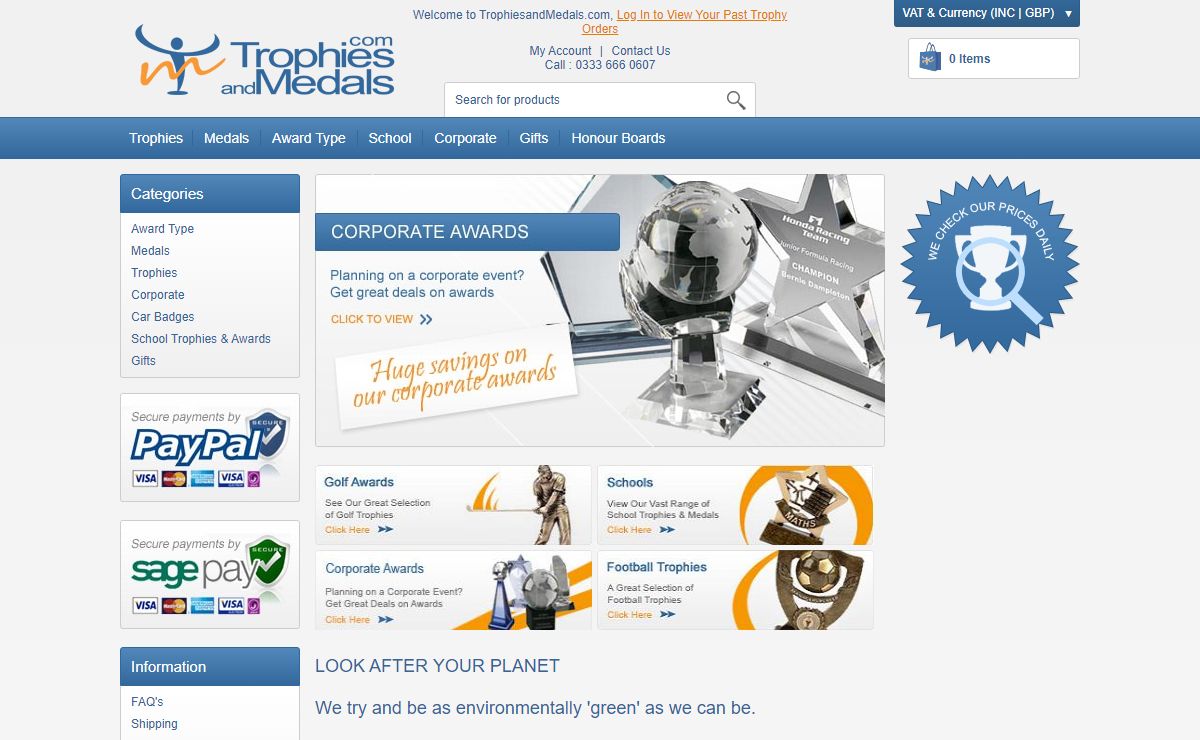 Trophies, Awards and Medals - Rewarding Winners since 1999 | TrophiesandMedals.com