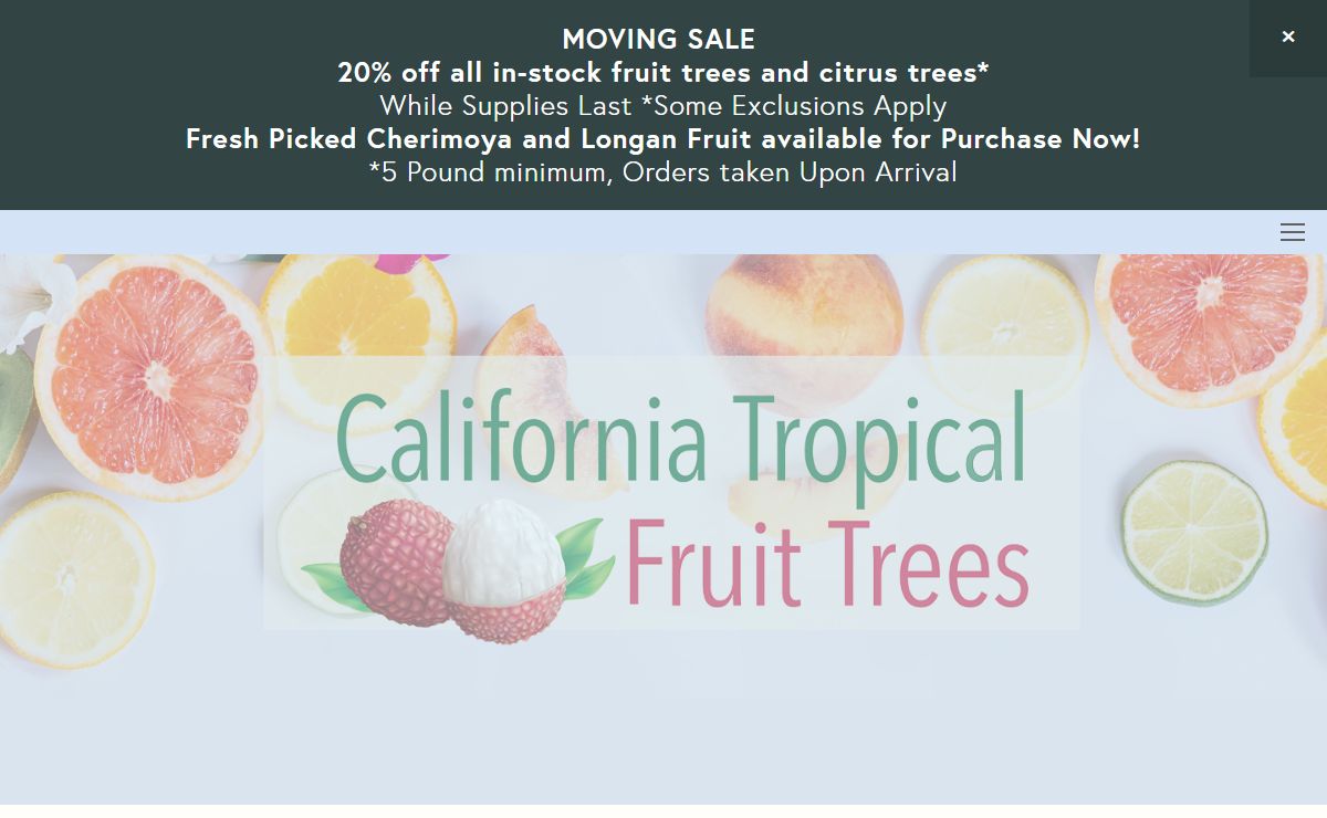 California Tropical Fruit Tree Nursery