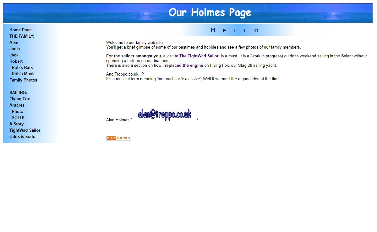 The Holmes Home Page
