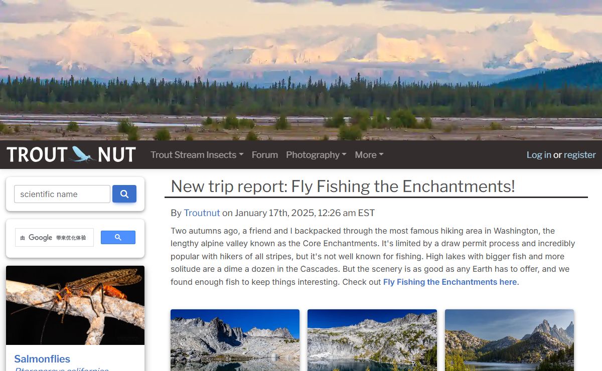 Troutnut: Fly Fishing and Hatch Knowledge, Photos, and Discussions
