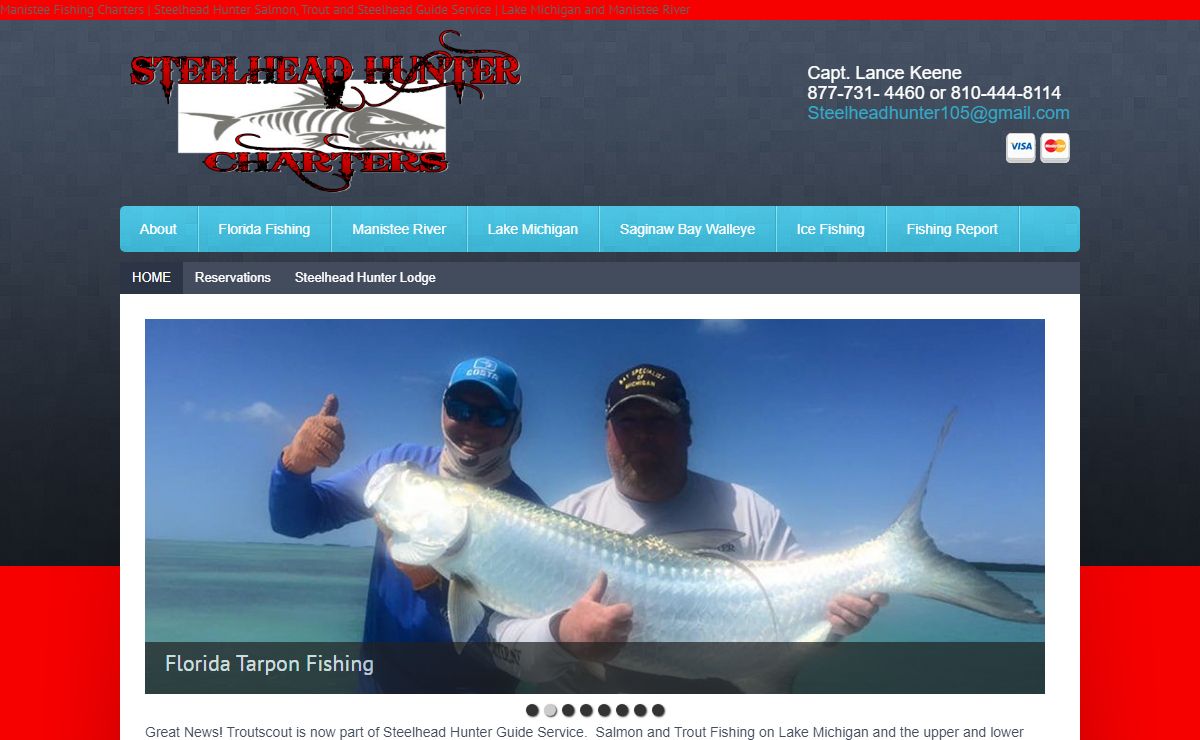 Steelhead Hunter Guide Service | Fishing Charters on Lake Michigan and Manistee River