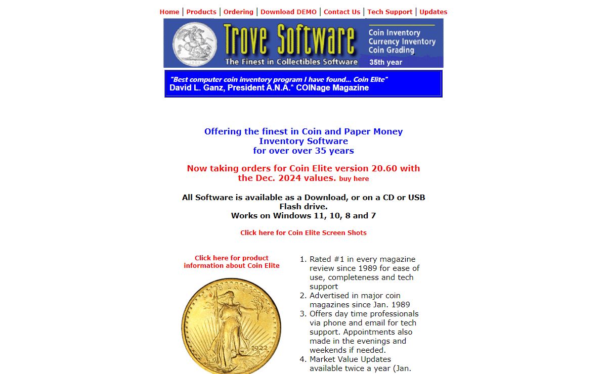trove Software - The Coin Collectors Software