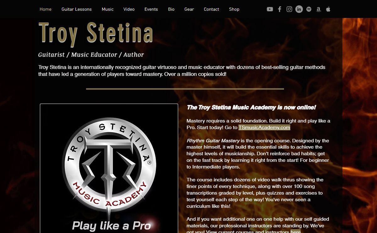 Official Troy Stetina Music | Guitar Lessons