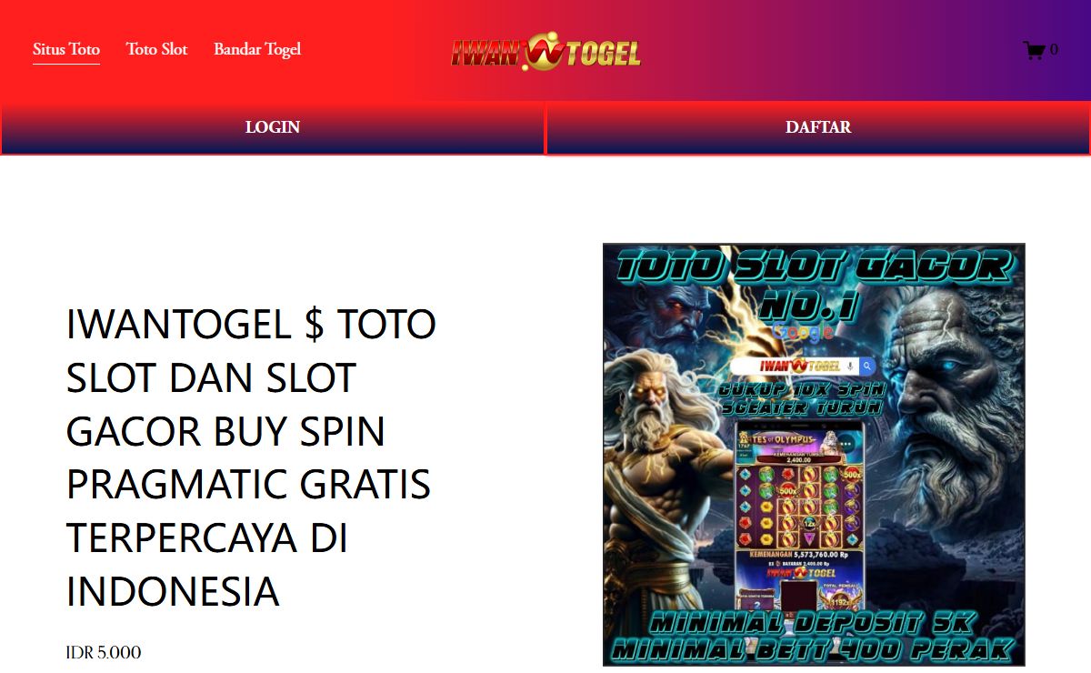 IWANTOGEL $ TOTO SLOT DAN SLOT GACOR BUY SPIN PRAGMATIC GRATIS TERPERCAYA DI INDONESIA