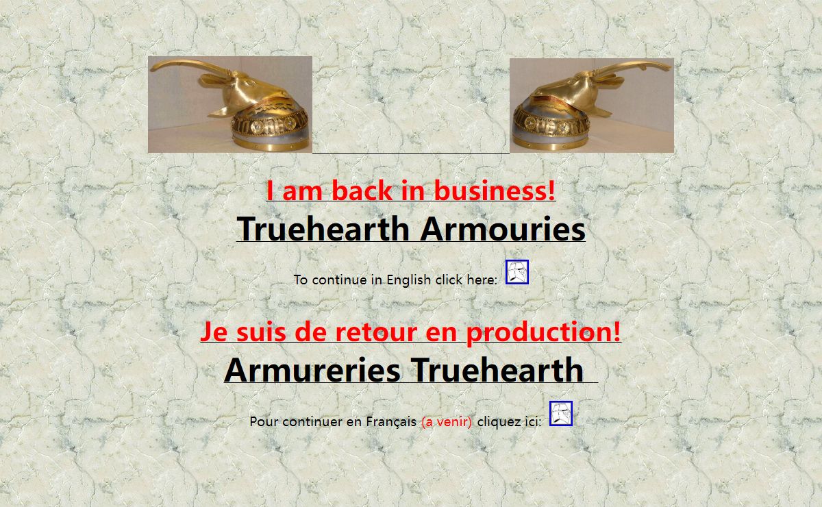 Truehearth Armoury Home Page
