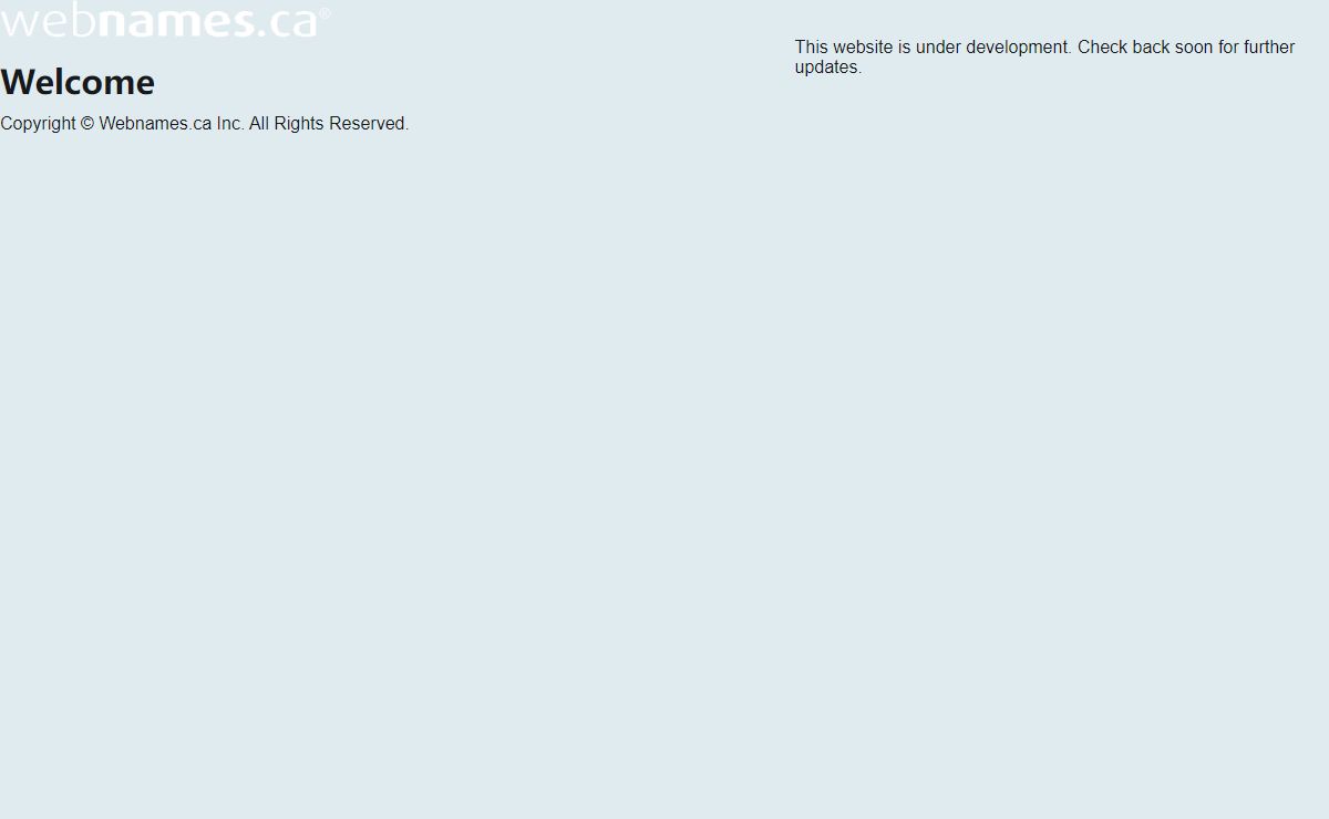 Domain under development